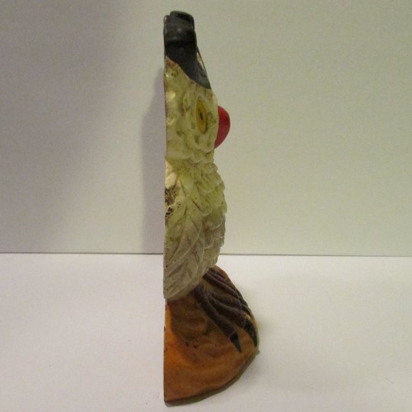 vtg cast iron owl door stopper Halloween nature adirondack cabin cottagecore - Picture 9 of 12